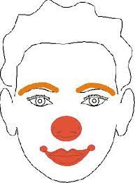 easy clown face painting design