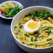 burmese khow suey curried noodle soup