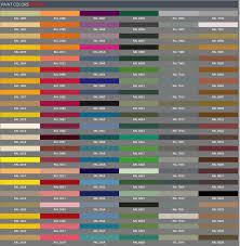 paint color ral chart color quality