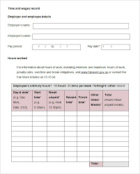 Employee Record Templates 26 Free Word Pdf Documents