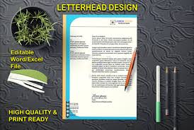 design letterhead in printable and
