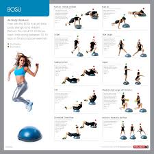 Bosu Exercises Bosu Exercise Poster Escape Fitness