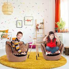 Costway Kids Sofa Five Finger Armrest Chair Couch Children Living Room Toddler Gift