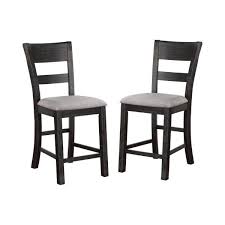 Free shipping for many products! Furniture Of America Huxley 19 In Antique Black Counter Height Chairs Set Of 2 Idf 3445pc The Home Depot