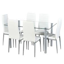 dining table chairs glass dining table