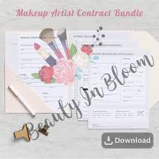 makeup artist contract bundle beauty