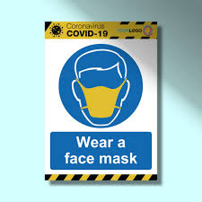 Custom Facemask COVID-19 Printed Posters