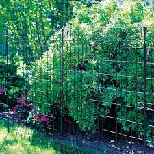 No Dig Black Metal Garden Fence Panel