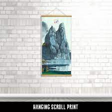 Hanging Scroll Print Display And