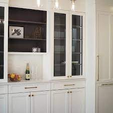 Glass Front Kitchen Cabinets With Dark