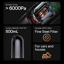 Máy hút bụi cầm tay Baseus A7 Cordless Car Vacuum Cleaner 6000Pa  (78W-2000mAh) Chú Bé Shop