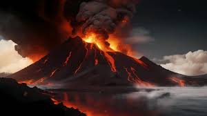 volcano eruption stock video fooe