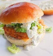 vegetarian fish sandwich with homemade