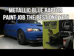 Metallic Blue Raptor Line Paint Job