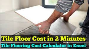 tile flooring cost calculator in excel