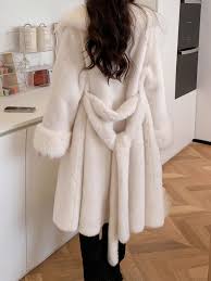 Solid Open Front Belted Fuzzy Coat