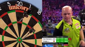 Welcome to the official pdc instagram! Van Gerwen Lands 170 Checkout 2018 19 World Darts Championship Youtube
