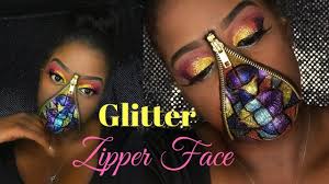 easy unzipped zipper face makeup