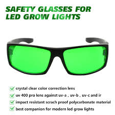 Us 16 61 32 Off Led Grow Light Room Goggles Color Correction Safety Glasses Anti Uv Ir Intense Light Reflection For Indoor Garden Hydroponics In Led