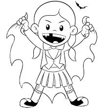 Disegno Di Costume Da Vampiro Da Colorare Per Bambini