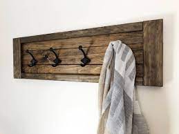 rustic coat rack wall mounted coat hanger
