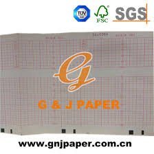 Red Grid Biodegradable Thermal Ecg Medical Chart Paper