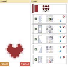 small heart minecraft banner designs