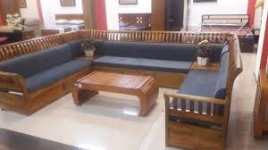 6 seater burma teak wood sofa set at rs