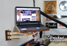 diy laptop wall mount with articulating