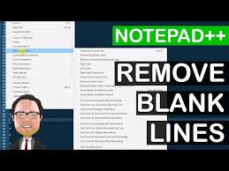notepad remove blank lines 4k you