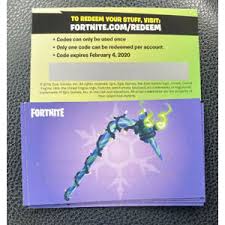 Get the pickaxe and amaze your friends and enemiesthe pickaxe, also known as a harvesting tool, is a tool that players can use to mine and break materials in the world of fortnite. Fortnite Minty Axe Global Code Merry Mint Pickaxe Code Other Gameflip