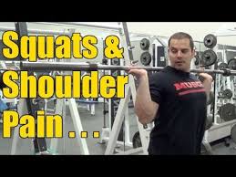shoulder pain when squatting you