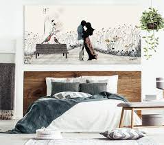 Couple In Love Painting Bedroom Wall