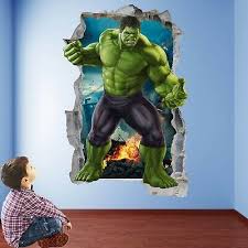 Hulk Superhero Wall Stickers Mural