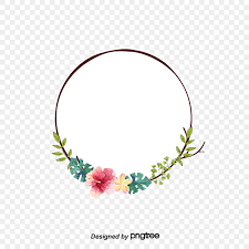 round flower frame hd transpa