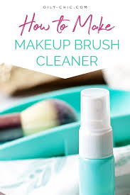 easy essential oil makeup brush cleaner
