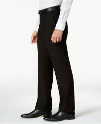 Mens Ready Flex Solid Black Slim Fit Suit