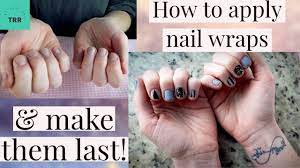 how to apply lily and fox nail wraps