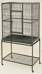 Large Bird Cage On Stand With Wheels