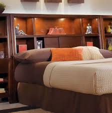 King Size Bookcase Headboard With Lights All Styles