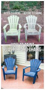 how to paint plastic patio chairs