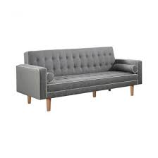 Tufted Upholstered Sofa Bed In Grey 350405