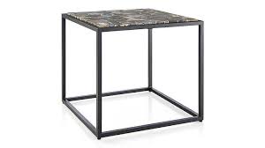 Mix Agate Low Metal Frame Side Table