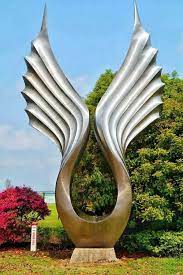 Modern Garden Steel Sculpture Sculptures