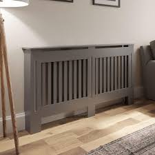 Radiator Cover Large Grey Vertical Style