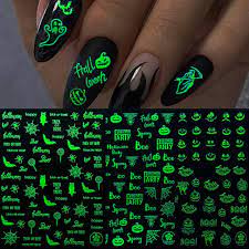 luminous halloween nail art adhesive