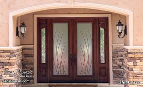 Glass Doors With Custom Painted Glass