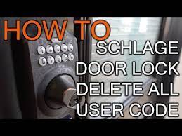 user code on schlage door lock