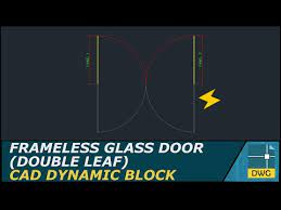 Frameless Glass Door Double Leaf