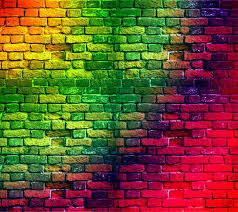 multicolor brick wall